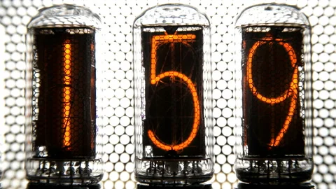 The numbers on the counters are changing rapidly, stopping at the numbers 777 Stock Footage 104169165