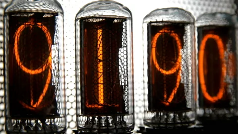 The numbers on the counters are changing rapidly, stopping at the numbers 6666 Stock Footage 104169935