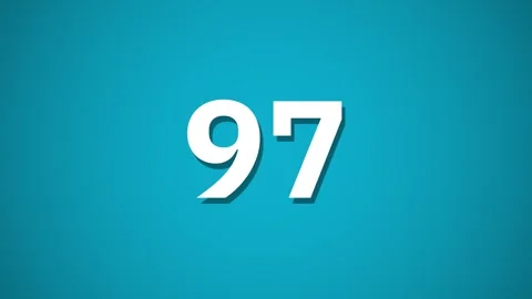 Numbers Counting Down 4K Stockbeeldmateriaal 303409712