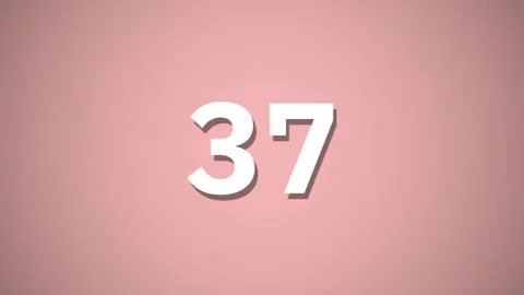 Numbers Counting Down 4K Stock Footage 311431402
