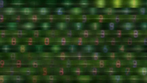 Numbers data abstract background イラスト素材