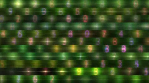 Numbers data abstract background Stock Illustration