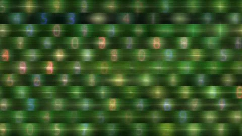 Numbers data abstract background Stock Illustration