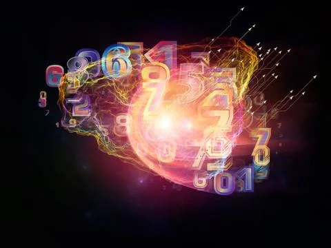 Numbers of Design Element Stock Illustration