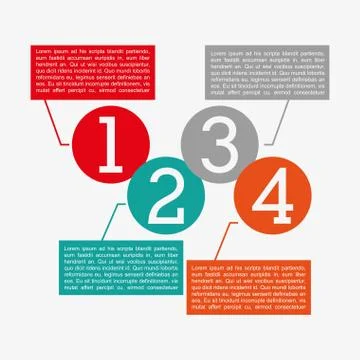 Numbers design over white  background vector illustration Stock Illustration