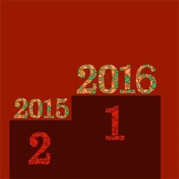 The numbers on the dice Stock Illustration