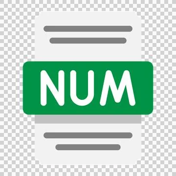 Numbers document spreadsheet flat icons for business analytics Stock Illustration