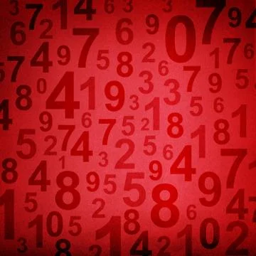 Numbers on fabric texture background 스톡 일러스트