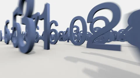 Numbers flight Stock Footage 31820999