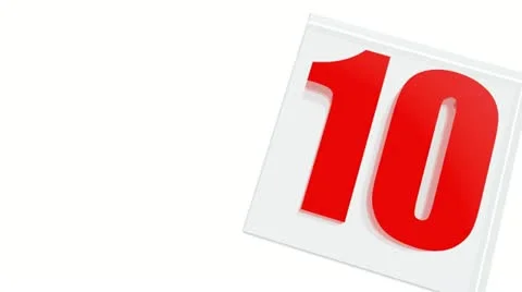 Numbers Stock Footage 11410480