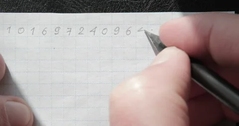 Numbers Stock Footage 234968490