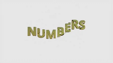 NUMBERS Stock Footage 307981935