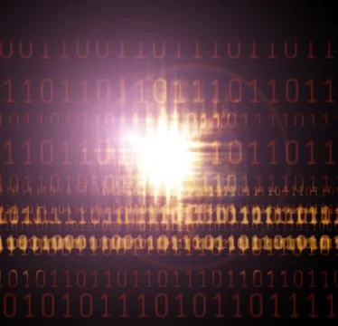 Numbers forming a techno background Stock Photos