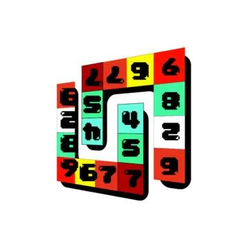 Numbers game icon 스톡 일러스트