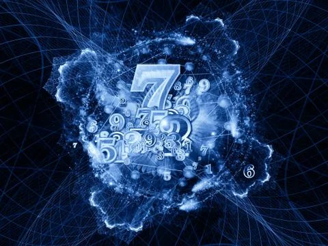 Numbers of Geometry Stock Illustration