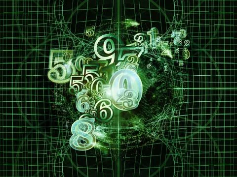 Numbers of Geometry Stock Illustration