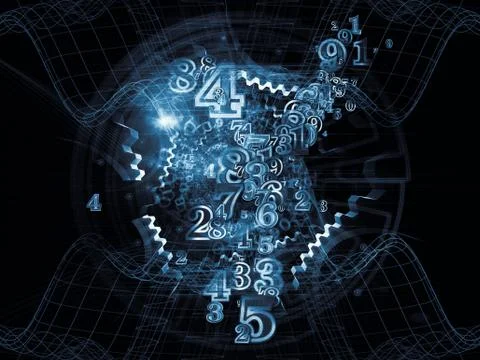 Numbers of Geometry イラスト素材