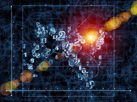 Numbers of Geometry Stock Illustration