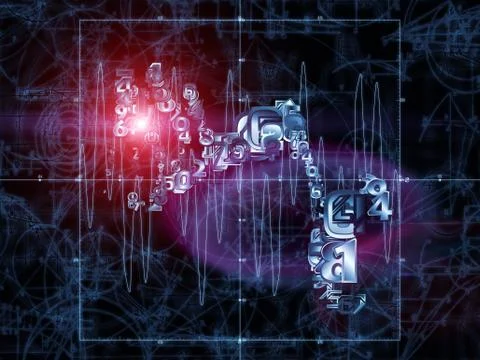 Numbers of Geometry Stock Illustration