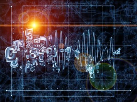 Numbers of Geometry Stock Illustration