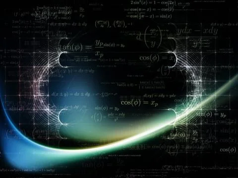 Numbers of Geometry Stock Illustration