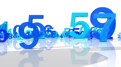 Numbers, HD, Loop, Alpha 스톡 동영상 2908364