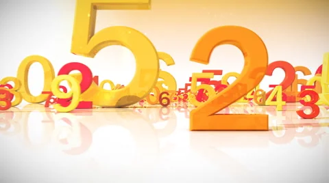 Numbers, HD, Loop Stock Footage 2908330