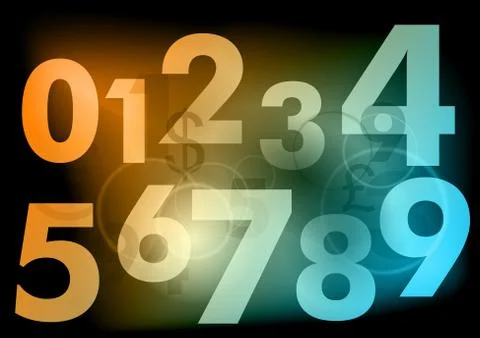 Numbers Illustrazione stock