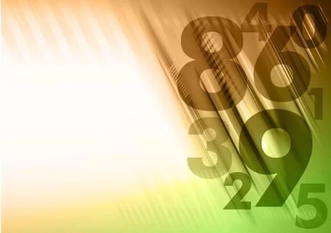 Numbers Illustrazione stock