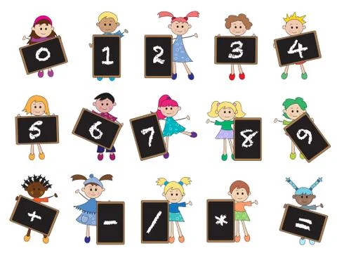 Numbers Stock Illustration