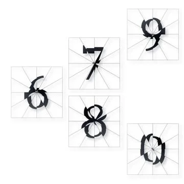 Numbers Stock Illustration