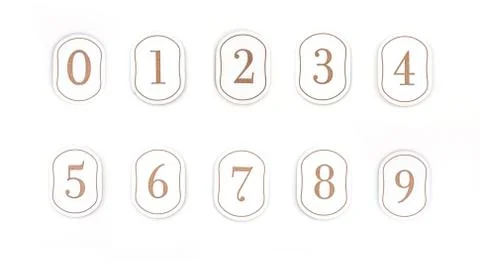 Numbers Stock Illustration