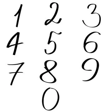 Numbers Stock Illustration