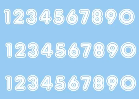 Numbers Stock Illustration