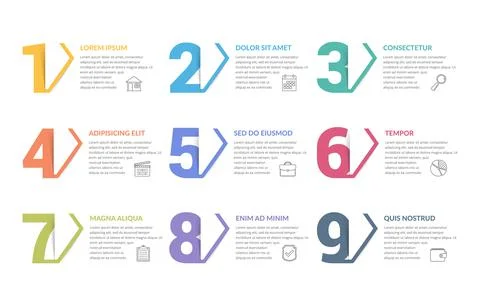 Numbers Illustrazione stock