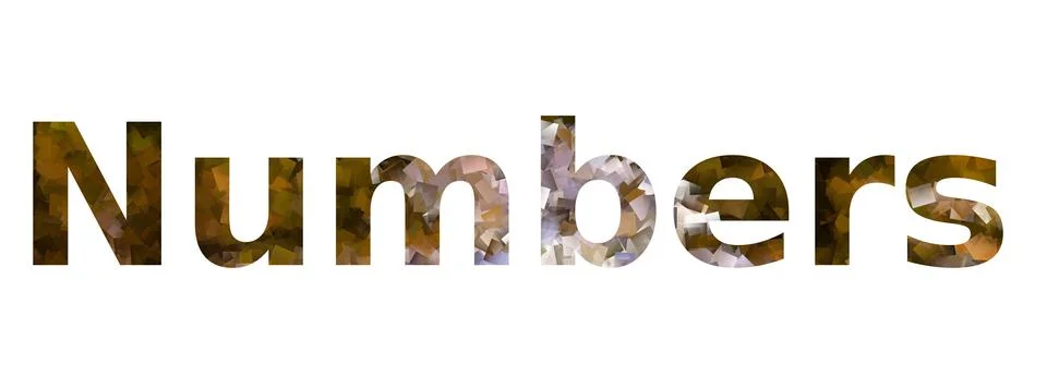 Numbers Stock Illustration
