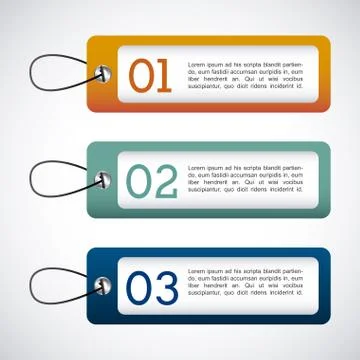 Numbers infographics over gray background vector illustration Stockillustratie