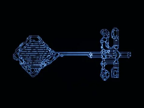 Numbers of Key Code Stockillustratie