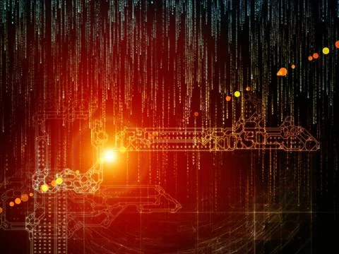 Numbers of Key Code 스톡 일러스트