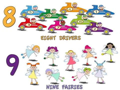 Numbers for kids Stock Illustration