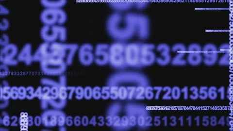 Numbers Loop Background  Video stock 220426651