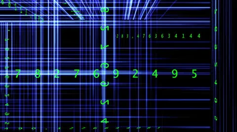 Numbers, loop Stock Footage 26423407