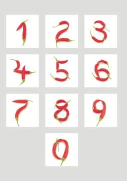 Numbers made Stock Illustration