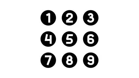 Numbers math science education glyph icon animation Stock Footage 326156079