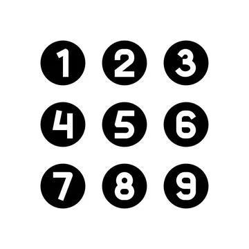 Numbers math science education glyph icon vector illustration Stock Illustration