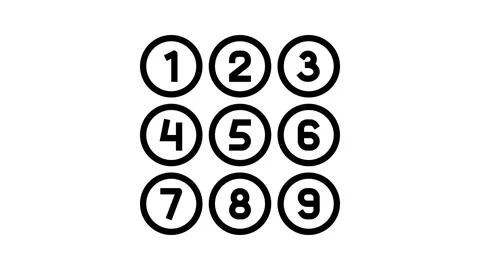 Numbers math science education line icon animation Stock Footage 326134468