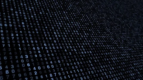 Numbers Matrix Stock Footage 278578892