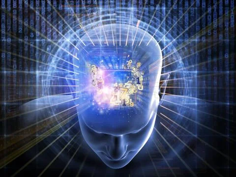 Numbers of the Mind Stock Illustration