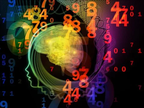 Numbers of the Mind Stock Illustration