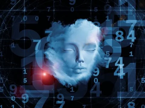 Numbers of the Mind 스톡 일러스트